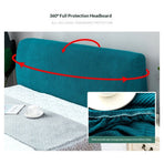 Stretch Headboard Covers for Bed Headboard Slipcover, Jacquard Bed Head Cover Dustproof Protector Cover for Bedroom Décor（120cm）