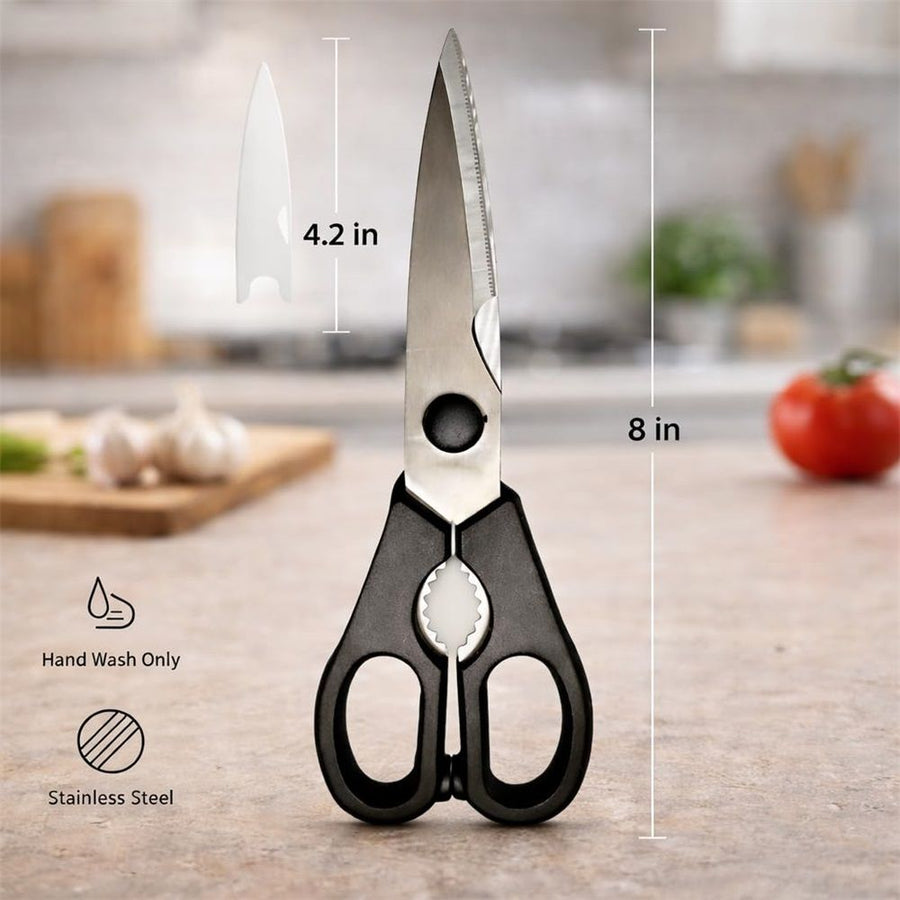 All-Purpose Kitchen Shears, Heavy-Duty Stainless Steel, Detachable Scissors with Comfortable Grip, Dishwasher Safe, 8.2-Inch