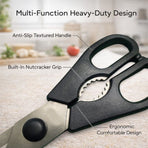 All-Purpose Kitchen Shears, Heavy-Duty Stainless Steel, Detachable Scissors with Comfortable Grip, Dishwasher Safe, 8.2-Inch