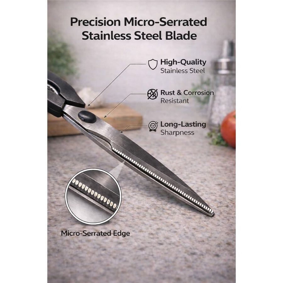 All-Purpose Kitchen Shears, Heavy-Duty Stainless Steel, Detachable Scissors with Comfortable Grip, Dishwasher Safe, 8.2-Inch
