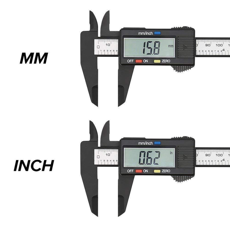 Digital Caliper with Large LCD Screen 0-6 In/0-150 mm