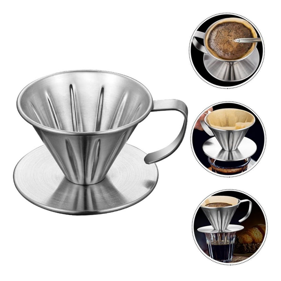 Pour Over Coffee Dripper Durable Filter Holder Large Hole Dripper for Home, Office, RV, Camping，Travel
