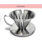 Pour Over Coffee Dripper Durable Filter Holder Large Hole Dripper for Home, Office, RV, Camping，Travel
