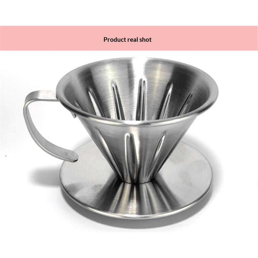 Pour Over Coffee Dripper Durable Filter Holder Large Hole Dripper for Home, Office, RV, Camping，Travel