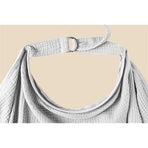 Nursing Cover for Baby Breastfeeding, Breathable  Cotton Breastfeeding Cover with Rigid Hoop for Mother Nursing Apron, Multi-use Carseat Canopy（grey）