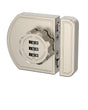 Cabinet Locks with Combination,  Keyless Cabinet Lock, 3-Digit Anti Pry Combination Password Lock for Cupboard, Closet, Swinging/Sliding Door (1, pearl nickel)