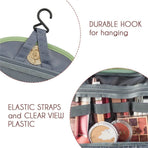 Small Hanging Toiletry Bag, Extra Compact Travel Organizer for Minimalist Adventures,Water-Resistant Cosmetic Bag, Perfect for Vacation, and Daily Use