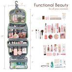 Small Hanging Toiletry Bag, Extra Compact Travel Organizer for Minimalist Adventures,Water-Resistant Cosmetic Bag, Perfect for Vacation, and Daily Use