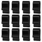 24 pcs Oven Lid Protector Clips, Thickened Cookware Protectors for Stacking Bumper Protector Clips Silicone Replacement Pan Clips for Display and Storage Oven Pots (black)
