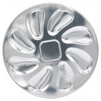 2 Pack Stainless Steel Oyster Plate, Pan and Serving Tray, Shell Shaped Platter for GrillingRestaurant Essential