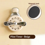 2 Pack Wind Up Timer, Visual Mechanical Timer with Loud Alarm, Manual Countdown Timers for Classroom, Home, Study and Cooking