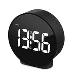 Digital Clock: Cordless Small Alarm Clock for Bedroom Travel - Large Numbers Dimmers for All Ages White Digits（Battery not included）