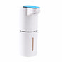 Automatic-Foaming-Soap-Dispenser-Touchless, White Hand Soap Dispenser 13oz/350ml  Wall Mounted & Countertop Design（sky blue）