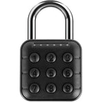 Combination Lock, 6 Digit Password Locker Lock  Zinc Alloy Code Digital Padlock, Push Button Safe Padlock Security Padlocks, Combination Padlock for Gym and School Lockers(Black)