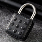 Combination Lock, 6 Digit Password Locker Lock  Zinc Alloy Code Digital Padlock, Push Button Safe Padlock Security Padlocks, Combination Padlock for Gym and School Lockers(Black)