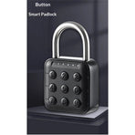 Combination Lock, 6 Digit Password Locker Lock  Zinc Alloy Code Digital Padlock, Push Button Safe Padlock Security Padlocks, Combination Padlock for Gym and School Lockers(Black)
