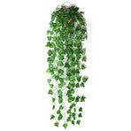 Green vine for home decoration, fake hanging leaves, artificial plants