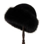 Women's Mongolian Fur Hat with Fur Trim, Windproof and Ear Protection for Cold Weather and Snow