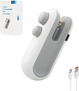 Mini Bag Sealer, USB-C rechargeable, 2 in 1 Heat Sealer with Cutter and Magnet, Mini Resealer Machine for Plastic Bags Snack Bags.