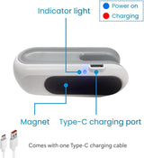 Mini Bag Sealer, USB-C rechargeable, 2 in 1 Heat Sealer with Cutter and Magnet, Mini Resealer Machine for Plastic Bags Snack Bags. - Top-Down View