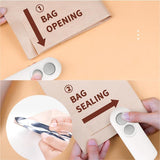 Mini Bag Sealer, USB-C rechargeable, 2 in 1 Heat Sealer with Cutter and Magnet, Mini Resealer Machine for Plastic Bags Snack Bags. - 45-Degree Angle