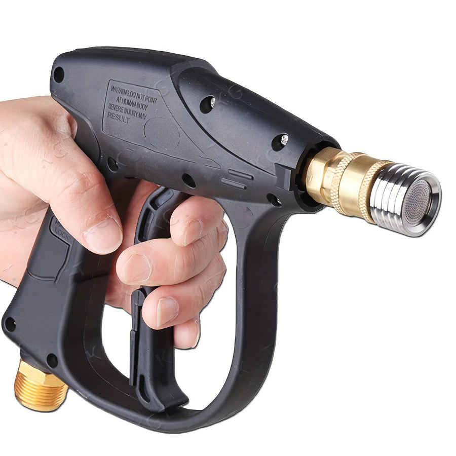Pressure Washer Shower Nozzle for Car Washing and Garden Watering, 1/4" Quick Connect Pressure Spray Head Silvery