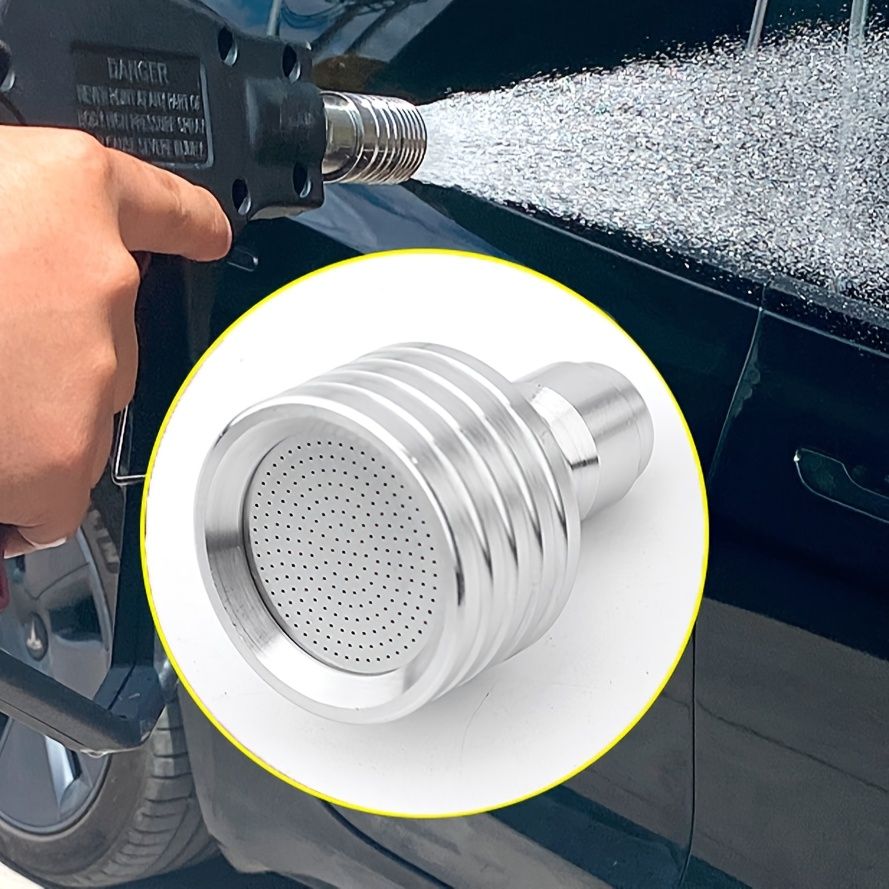 Pressure Washer Shower Nozzle for Car Washing and Garden Watering, 1/4" Quick Connect Pressure Spray Head Silvery