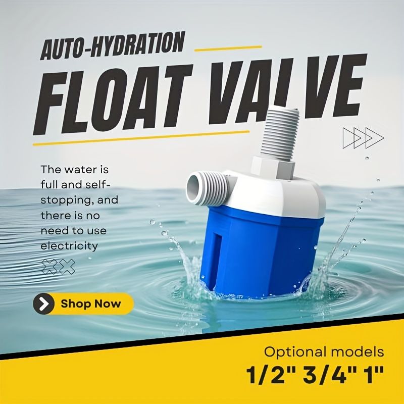 Independent Packaging Float Valve That Automatically Stops Water Flow And Controls Water Replenishment 1/2" Side water inflow