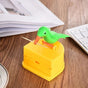 Creative Smart Bird Toothpick Holder Green Bird Yellow Bottom Box