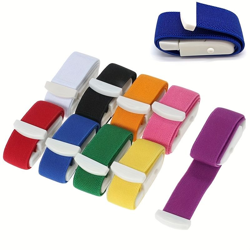 1pc Colorful Emergency Tourniquet Quick Release Buckle First Aid for Outdoor Sport Emergency Bleeding Stopping Blue2+Red2