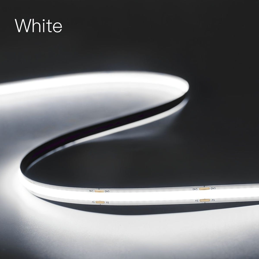 5V COB LED Strip Light with Hand-Sweep Motion Sensor And Touch Dimming Switch, Ideal for Bedroom And Kitchen Illumination 2 Meters Cold White