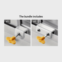 Sliding Sash Stopper, Cabinet Locks Straps, Doors Security Anti-theft Lock, Window Sliding Door Safety Lock One Hole+Two Holes