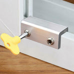 Sliding Sash Stopper, Cabinet Locks Straps, Doors Security Anti-theft Lock, Window Sliding Door Safety Lock One Hole+Two Holes
