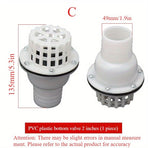 Self-Priming PVC Plastic Check Valve with Filter Mesh - Automatic Backflow Prevention for Sump Pumps, Well Pumps & Irrigation Systems - Durable Threaded Inlet Pipe Adapter 5.08 cm