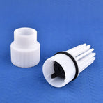 Self-Priming PVC Plastic Check Valve with Filter Mesh - Automatic Backflow Prevention for Sump Pumps, Well Pumps & Irrigation Systems - Durable Threaded Inlet Pipe Adapter 5.08 cm