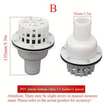 Self-Priming PVC Plastic Check Valve with Filter Mesh - Automatic Backflow Prevention for Sump Pumps, Well Pumps & Irrigation Systems - Durable Threaded Inlet Pipe Adapter 5.08 cm