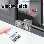 2pcs Window Lock Buckles for Screen Door Fastening, Sliding Door and Window Stopper 2pcs