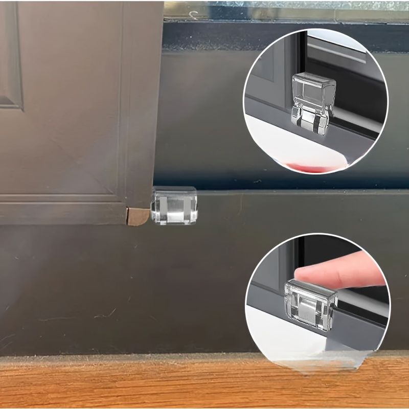 2pcs Window Lock Buckles for Screen Door Fastening, Sliding Door and Window Stopper 2pcs