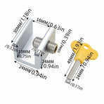 Sliding Sash Stopper, Cabinet Locks Straps, Doors Security Anti-theft Lock, Window Sliding Door Safety Lock One Hole3+Two Holes3
