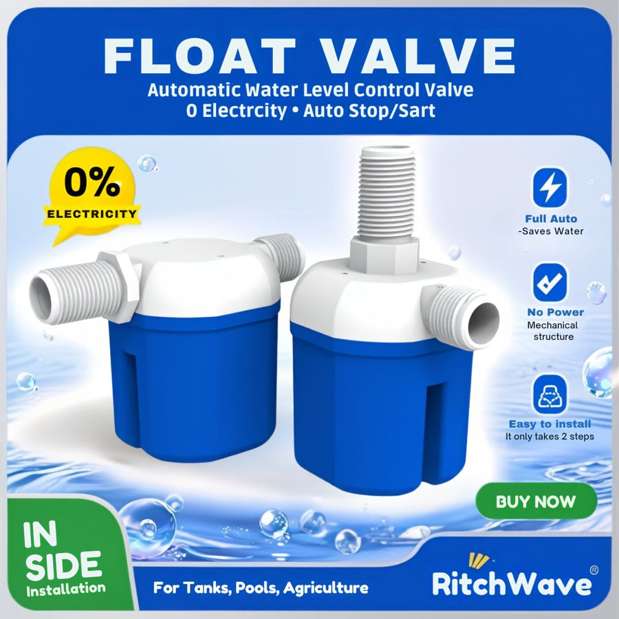 Independent Packaging Float Valve That Automatically Stops Water Flow And Controls Water Replenishment 1/2" Upper water inflow
