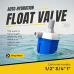 Independent Packaging Float Valve That Automatically Stops Water Flow And Controls Water Replenishment 1/2" Upper water inflow