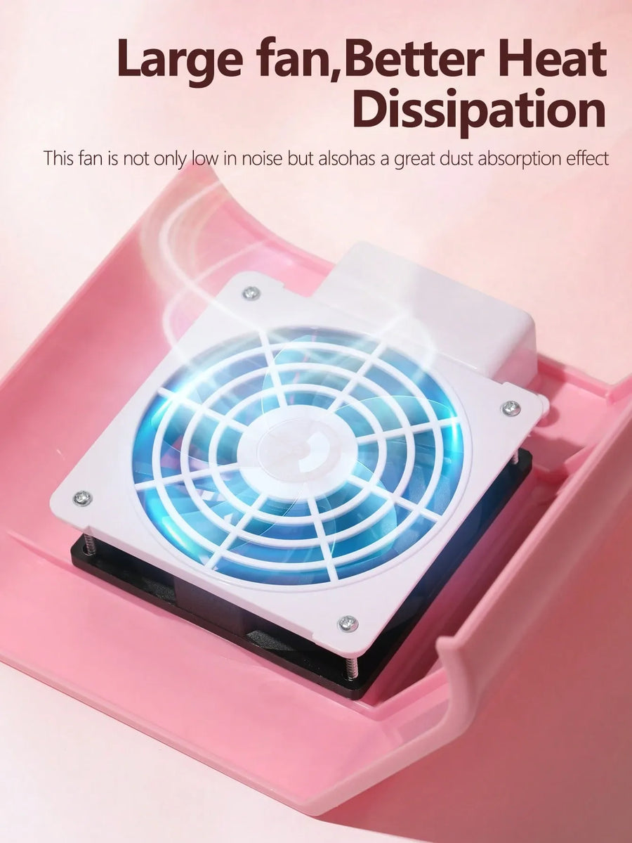Professional Nail Dust Collector High Power Extractor Salon Dedicated Vacuum Cleaner Nail Art Tools Fine Filtration Net Easy To Clean Green