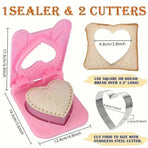 Heart Shaped Sandwich Cutter Sealer Lunch Box Decorative Dough Cutter Baking Tools Kitchen Supplies Valentine's Day Gifts