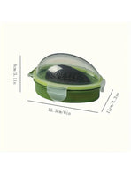 Reusable Avocado Keeper Storage Container Plastic Flip Top Fresh Pod For Avocado Multipurpose Dishwasher Friendly Rectangle Shape No Electricity Required