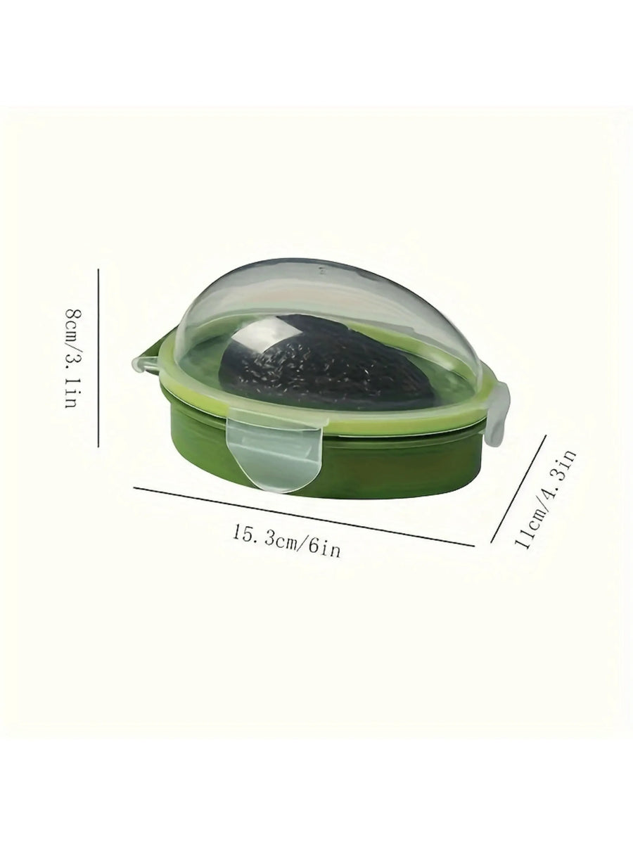 Reusable Avocado Keeper Storage Container Plastic Flip Top Fresh Pod For Avocado Multipurpose Dishwasher Friendly Rectangle Shape No Electricity Required