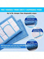 2pcs Flat Mop Replacement Heads Washable Reusable Microfiber Pad High Absorption Dry Wet Dual Use Fit Most Flat Mop Home Cleaning Tools