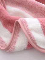 3pcs Pack Coral Fleece Creative Striped Bow Soft Absorbent Hand Towels With Hanging Loop Dish Cloths Kitchen Towel