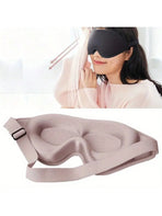 Pink 1pcs Super Soft 3D Eye Mask 100% Blackout Blindfold Sleep Aid Travel Nap Eye Mask For All Skin Types Includes Earplugs Halloween Christmas Gift