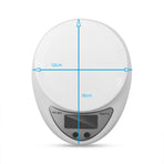 Digital Kitchen Scale 5kg/1g with 0.1g Precision Weight LED Portable for Measuring Food and Coffee Kitchen Tools