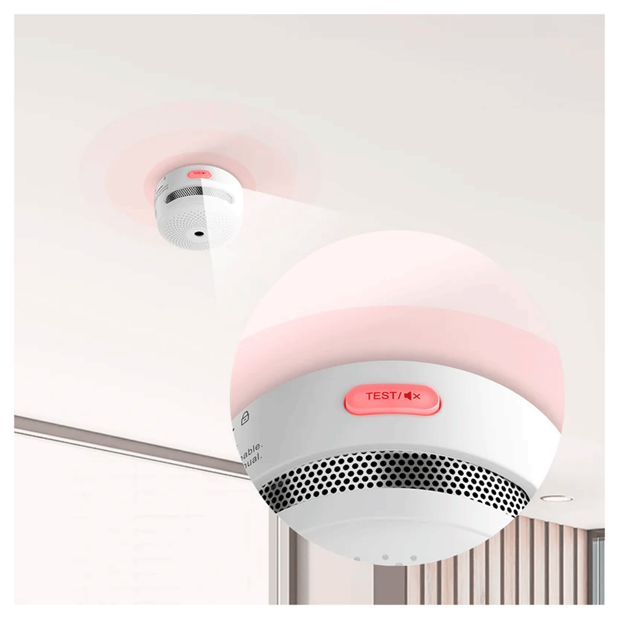 XS01 Standalone Smoke Detector with Alarm and Battery Life of Up to 10 Years